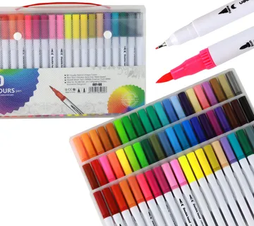 Set od 60 šarenih flomastera u organizatoru - cover