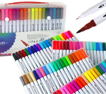 Set od 80 šarenih flomastera u organizatoru - cover