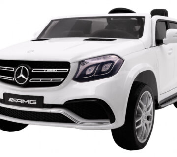 Licencirani auto na akumultor Mercedes Benz AMG 63 GLS 4WD - bijeli/lakirani - cover