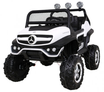 Licencirani auto na akumultor Mercedes BENZ UNIMOG S - bijeli - cover