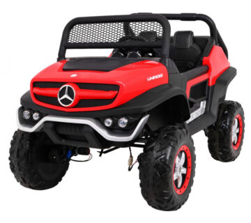 Licencirani auto na akumultor Mercedes BENZ UNIMOG - crveni - cover