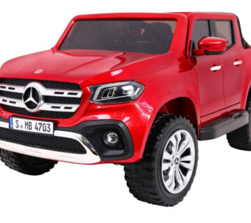 Licencirani auto na akumulator Mercedes Benz X-Class MP4  - crveni/lakirani - cover