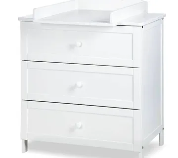 KLUPŚ OLIVER / RADEK III komoda bijela sa stolom za presvlačenje - cover