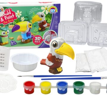 Kreativni set za izradu i bojanje 3D ptica od gipsa - cover