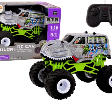BUggy na daljinsko upravljanje 1:16 Dinosaur - sivi - cover