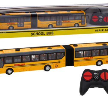 Remote Control Articulated RC School Bus 1:32 Yellow - cover