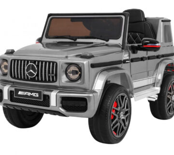 Licencirani auto na akumultor Mercedes G63 - sivi/lakirani - cover