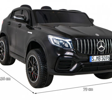 Licencirani auto na akumulator Mercedes GLC 63S - dvosjed - crni - cover