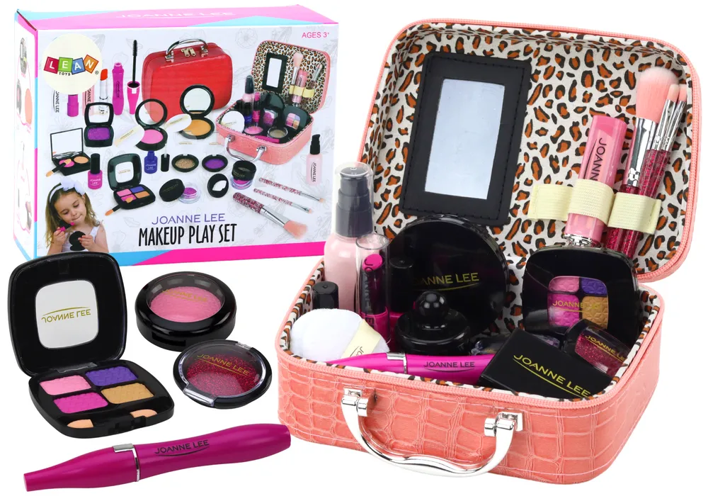 Beauty set u ružičastom kovčegu s leopard uzorkom - cover