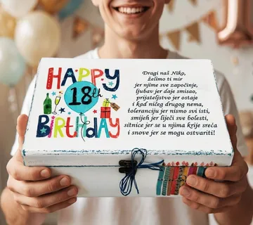 Kutija uspomena za 18. rođendan – personalizirani poklon - Virje