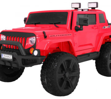 Auto na akumulator Mighty Jeep 4x4 - crveni - cover
