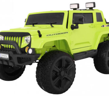Auto na akumulator Mighty Jeep 4x4 - zeleni - cover