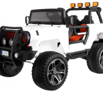 Auto na akumulator Monster Jeep 4 x 4 - DVOSJED - bijeli - cover