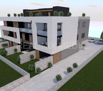 PRIVLAKA- PENTHOUSE U NOVOGRADNJI,KROVNA TERASA POGLED NA MORE - cover