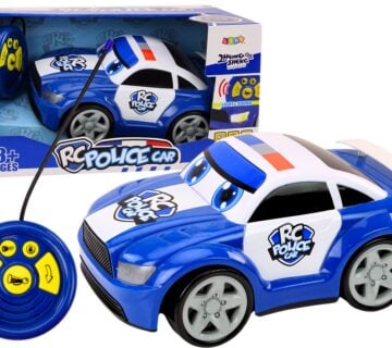 Auto na daljinsko upravljanje Cartoon Police  - plavi - cover