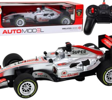 Formula na daljinsko upravljanje automodel 1:12 sa zvučnim efektima - sivi - cover