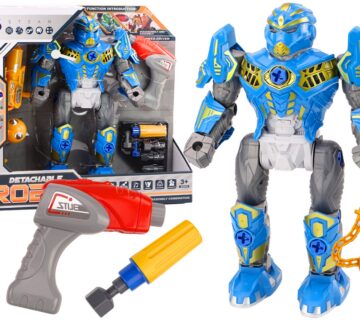 Robot Weapon za sastavljanje s zvučnim i svjetlosnim efektima - plavi - cover
