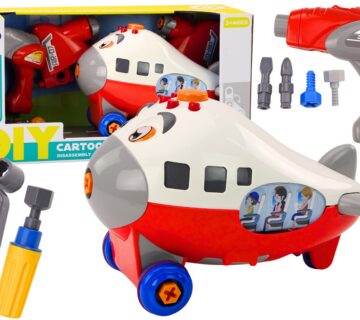 Avion za sastavljanje s alatom Air - crveni - cover