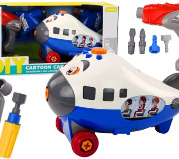 Avion za sastavljanje s alatom Air - plavi - cover