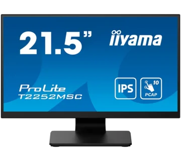 IIYAMA Monitor LED T2252MSC-B2 21.5&quot; IPS TOUCH Capacitive 1920 x 1080, 250 cd/m², 1000:1, 5ms, Touch points 10, Touch method stylus, finger, glove, Touch interface	USB, HDMI x1, DisplayPort x1, Speakers 2 x 1W, Tilt, VESA - cover