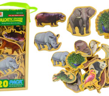 Wooden Magnets Wild Animals Safari 20 pieces - cover