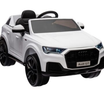 Licencirani auto na akumulator Audi Q7 - bijeli/lakirani - cover