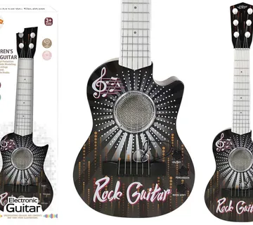 Dječja električna rock gitara crna - cover