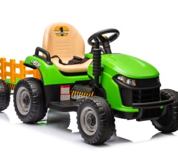 Traktor na akumulator s prikolicom BBH-030 - zeleni - cover
