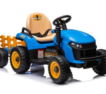 Traktor na akumulator s prikolicom BBH-030 - plavi - cover