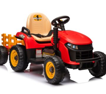 Traktor na akumulator s prikolicom BBH-030 - crveni - cover