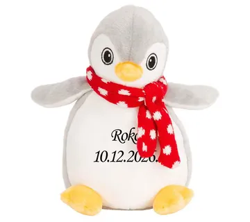 Plišani pingvin s podacima rođenja - cover