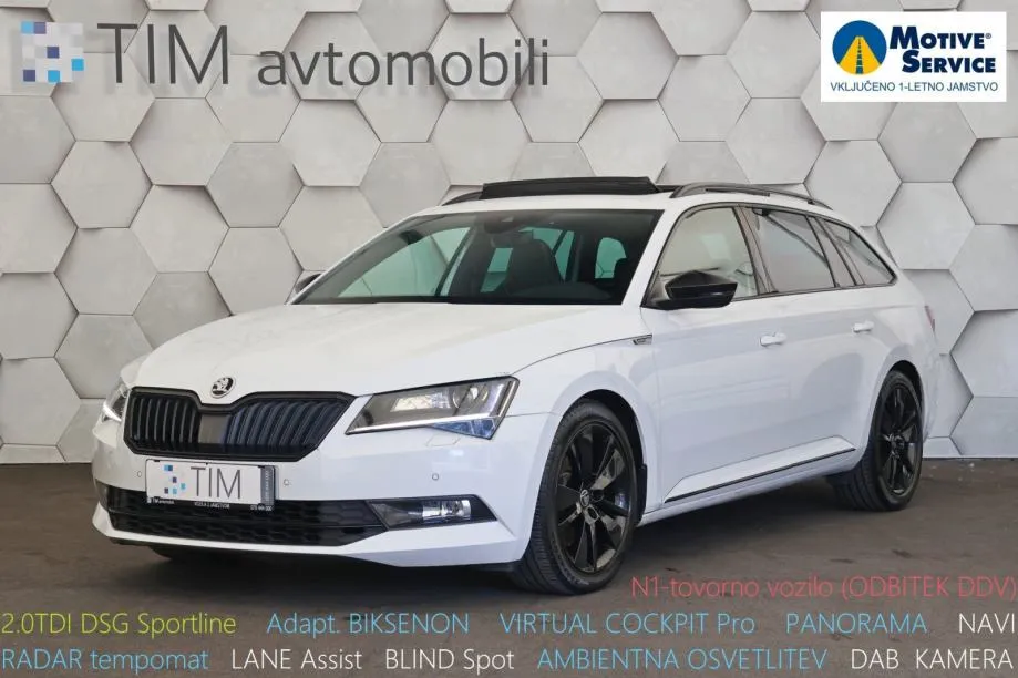 Škoda Superb Combi 2.0TDI DSG Sportline PANORAMA VIRTUAL - cover