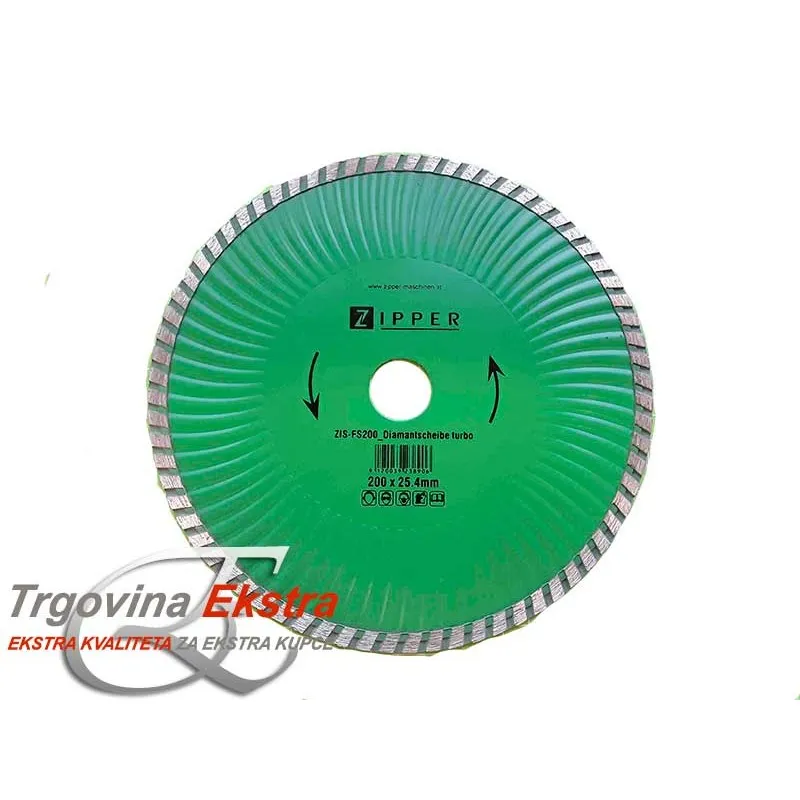 Dijamantna rezna ploča Turbo fi200mm FS200DST Zipper Maschinen - cover