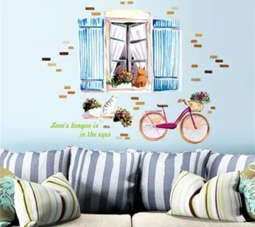 Zidna naljepnica - bicikl - cover