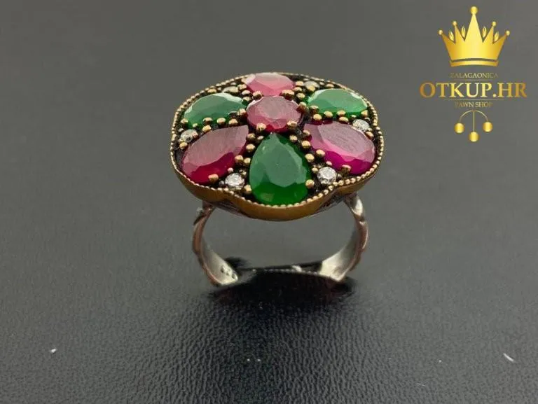 VINTAGE SREBRNI PRSTEN 9.86G .925 / R1, RATE !! - cover