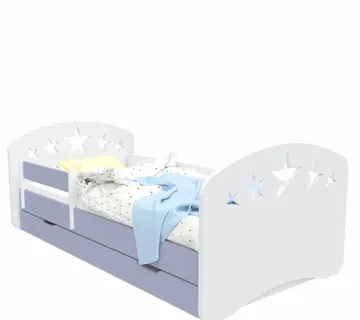 Drveni dječji krevet Design zvjezdice s ladicom – 180*90 - cover