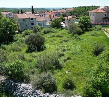 Rovinjsko Selo, građevinsko zemljište sa pogledom na more, 1120m2 - cover