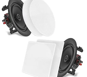 Zvučnici ugradbeni STROPNI PYLE PDIC 66, 6,5" OKRUGLO-KOCKASTA MASKA - cover