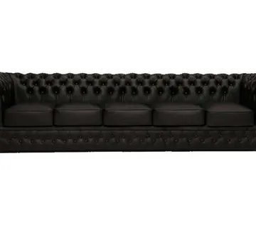Chesterfield Garnitura First Class Leather | 5-sjedišta | Matt Black - cover