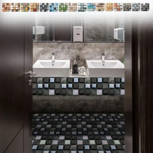 (10komada paket) 3D zidne PVC mozaik panel pločice - samoljepljive vod - cover