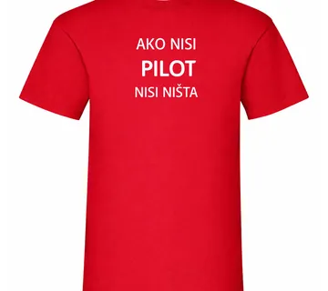 Majica ako nisi pilot - cover