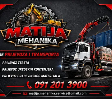 PRIJEVOZ KAMIONOM S KRANOM 3,5 t — ZAGREB — UTOVAR/ISTOVAR - cover