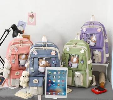 5 dijelni komplet školskih torbi - Lucky - cover