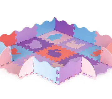 Iplay puzzle pjenasta podloga ljubičasta 25 elemenata - cover