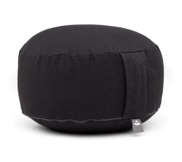 Bodhi Yoga Bodhi jastuk za meditaciju RONDO BASIC 30 x 20 cm punjenje spelte Boja: crna - cover