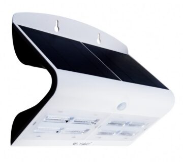 7W LED solarna zidna lampa sa senzorom 4000K Bijelo+crno kućište - cover
