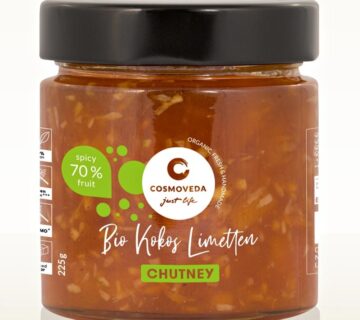 Cosmoveda Cocos Lime Chutney s kokosom i limetom 225 g, BIO - cover