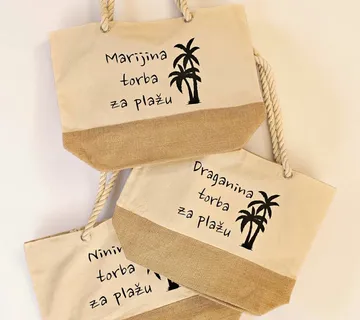 Torba za plažu (Pletene ručke) - Prozor, Otočac