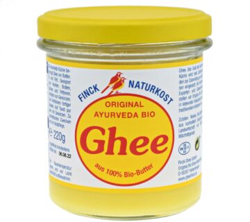 Finck Naturkost Ghee 100% organski ajurvedski maslac 220 g, 480 g Kapacitet: 220 g - cover