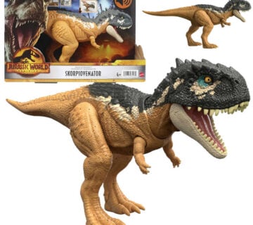 Jurassic World Dominion dinosaur Skorpiovenator - cover